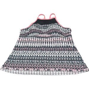 ZeroXposur Women's Geometric Swim Coverup - Black and Pink